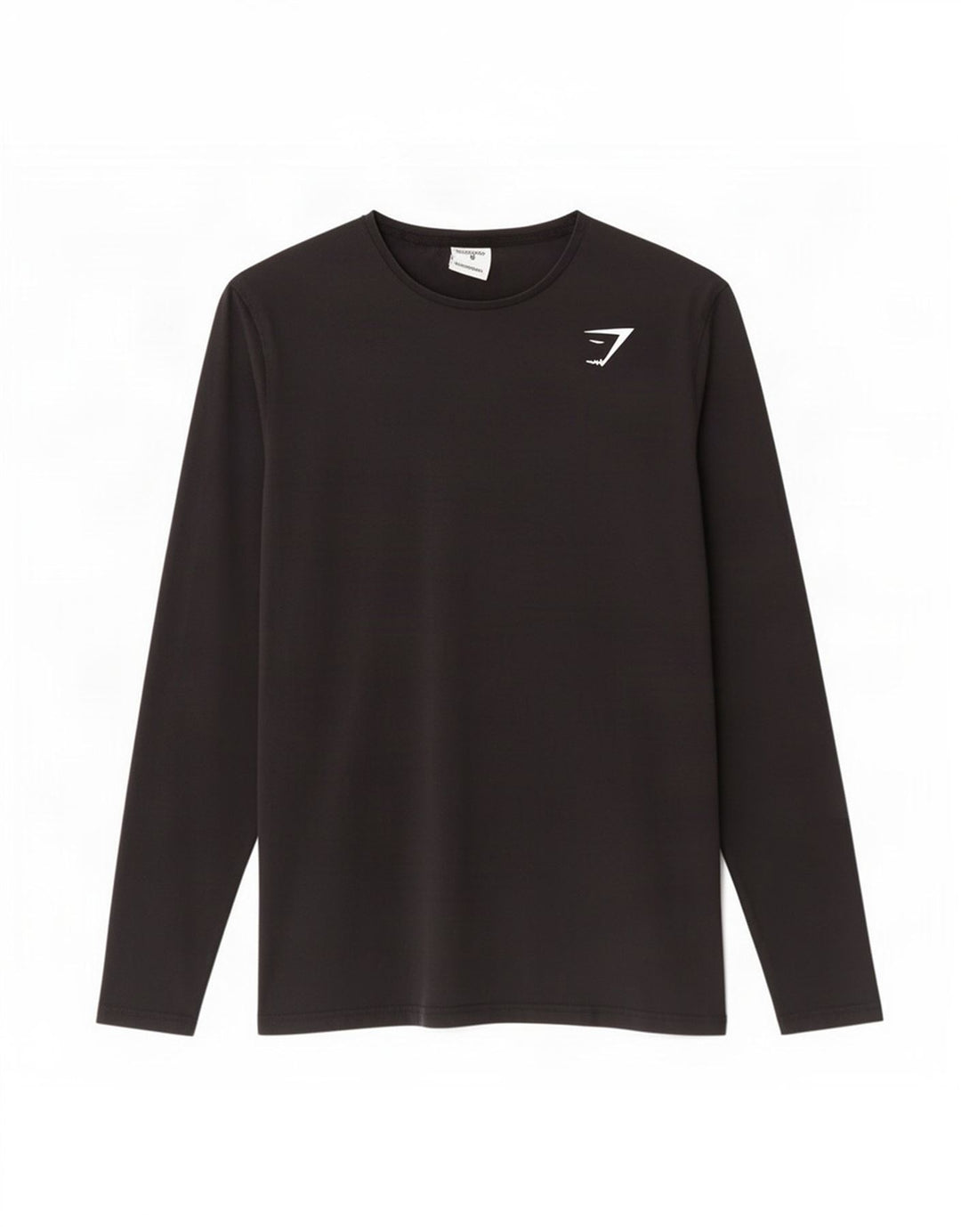 Gymshark Herre Top Langærmet Medium Sort Bomuld