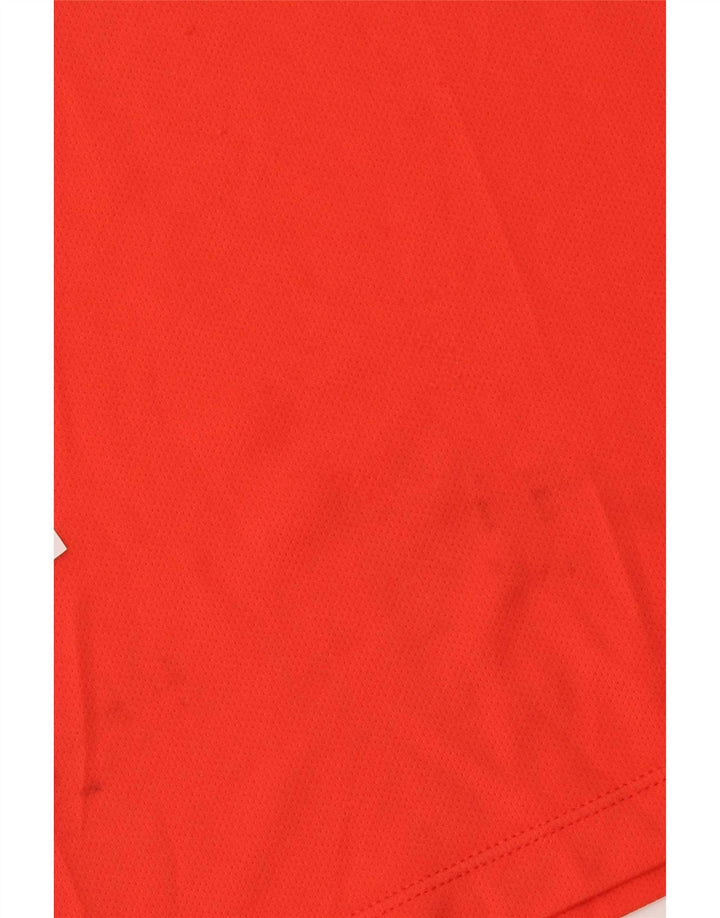 Nike Herre Dri Fit Polo Shirt Large Orange Colourblock Polyester