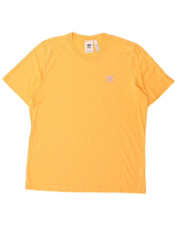 Adidas Herre T-Shirt Top Medium Orange