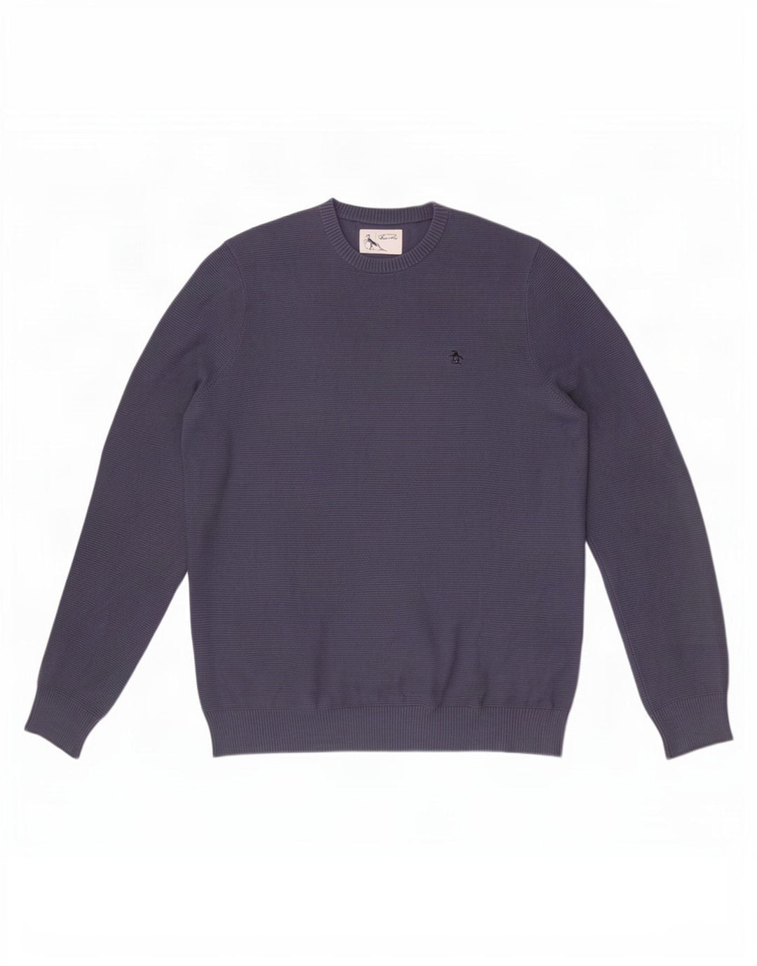Penguin herre rund hals sweater stor blå bomuld
