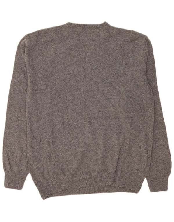 Kappa Herre V-hals sweater 3XL Grå lammeuld