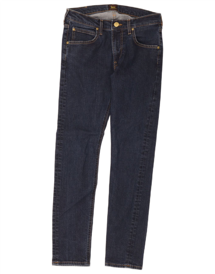 Lee Dame Luke Slim Jeans W29 L30 Marineblå Bomuld