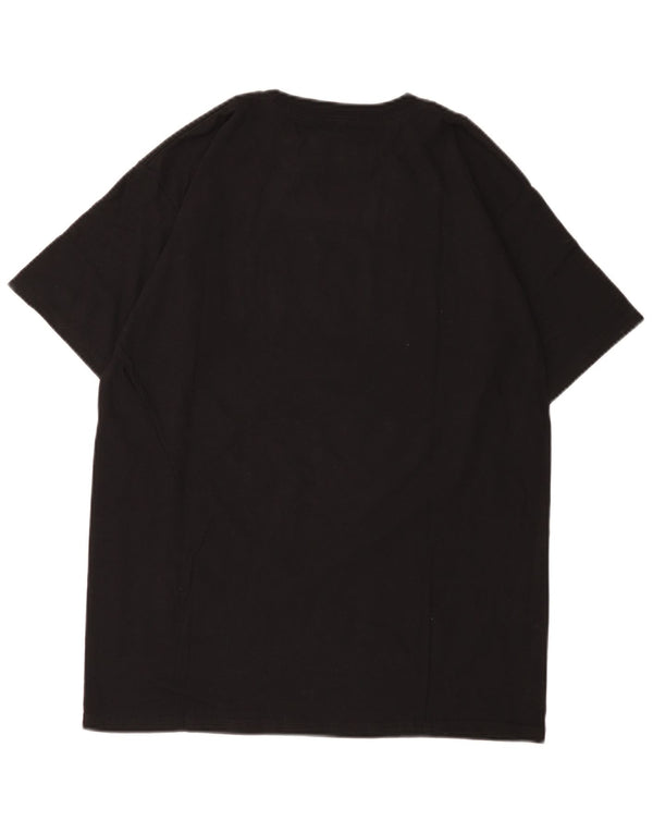 Hard Rock Cafe Mens Edinburgh Graphic T-Shirt Top Medium Black Cotton