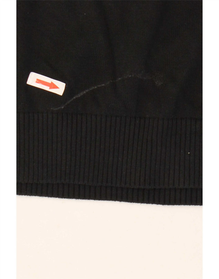 Tommy Hilfiger Herre V-hals sweater Medium Sort Bomuld