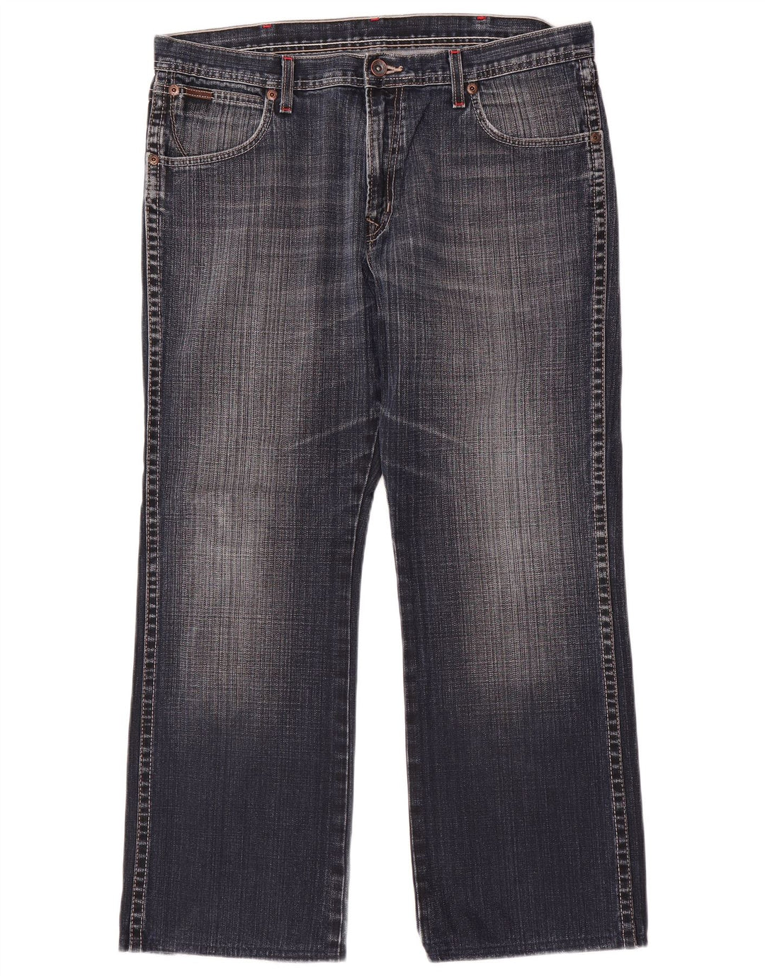 Wrangler Herre Roxboro Straight Jeans W36 L30 Blå Bomuld