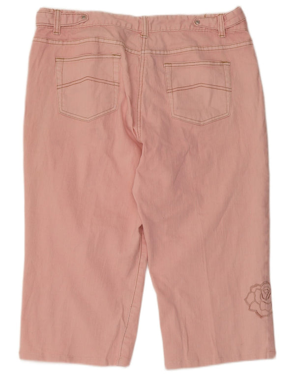 M&Co almindelige bermudashorts til kvinder W36 XL Pink Floral