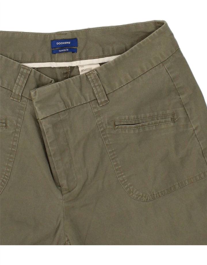 DOCKERS Womens Bootcut Cargo Trousers US 10 Large W30 L31 Green Cotton Vintage Dockers and Second-Hand Dockers from Messina Hembry 