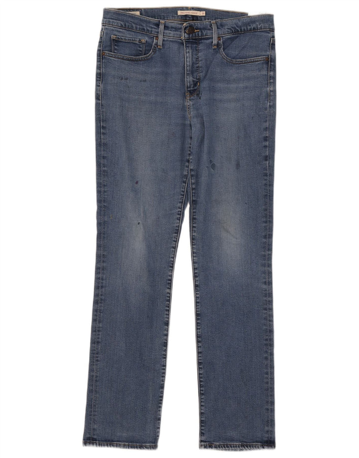 Levi's Dame 314 Shaping Straight Jeans W31 L31 Blå Bomuld