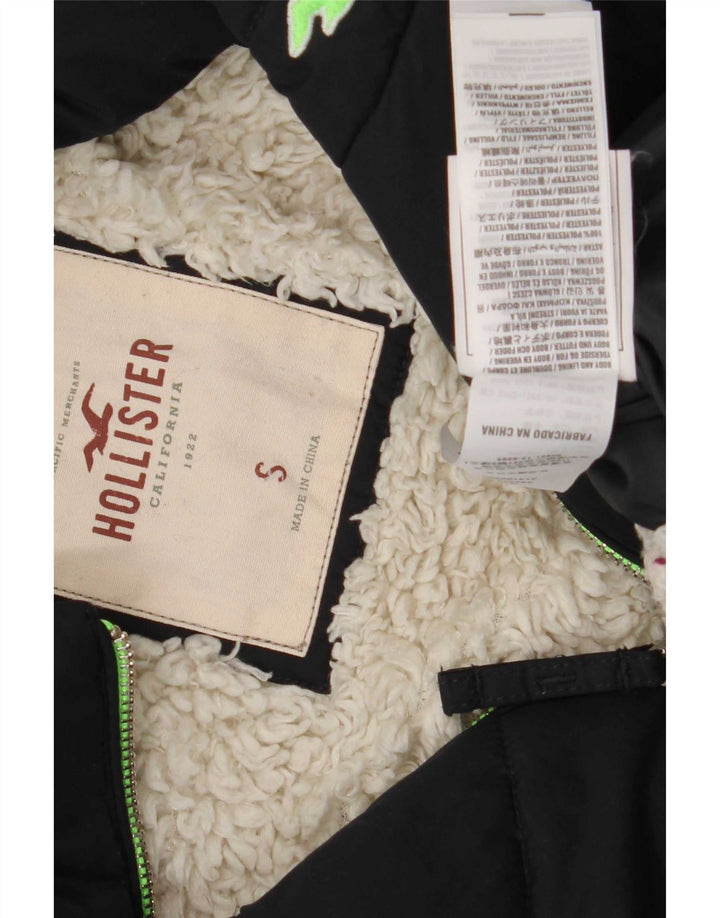 Hollister Sherpa polstret jakke UK 10 Lille marineblå polyester