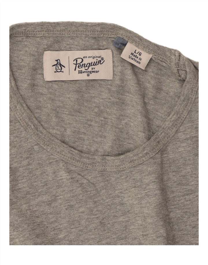 PENGUIN Mens T-Shirt Top Large Grey Vintage Penguin and Second-Hand Penguin from Messina Hembry 