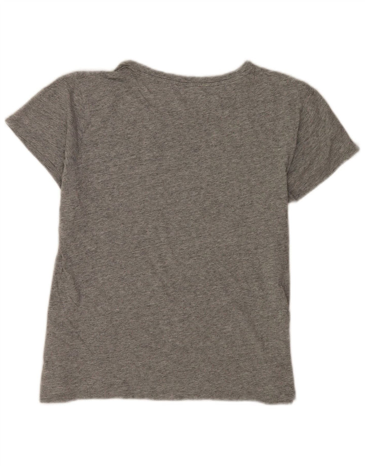Levi's Grafisk T-shirt top til kvinder UK 14 Medium Grå Flecked