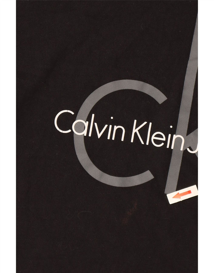 Calvin Klein Jeans Herre grafisk T-shirt Top Medium Sort