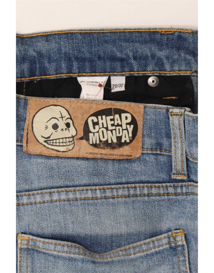 Billige Mandag Dame Slim Jeans W29 L32 Blå