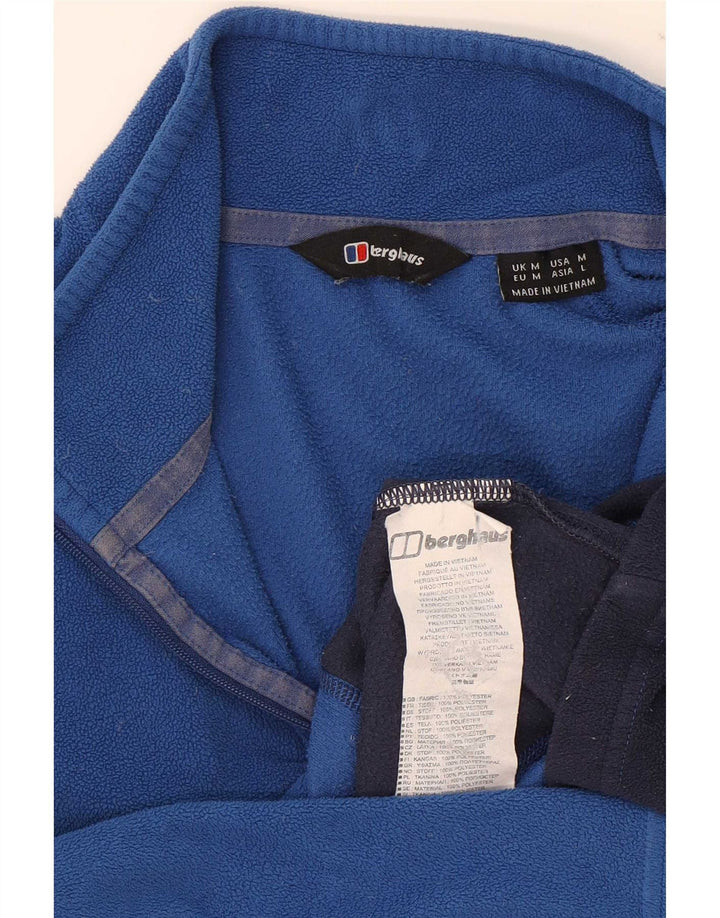 Berghaus Fleece Jumper med lynlås til mænd Medium Blue Colourblock Polyester