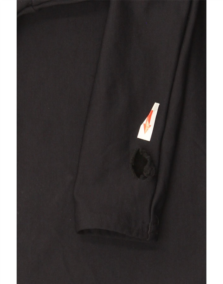 Under Armour Womens Cold Gear Top Langærmet UK 8 Small Black Nylon