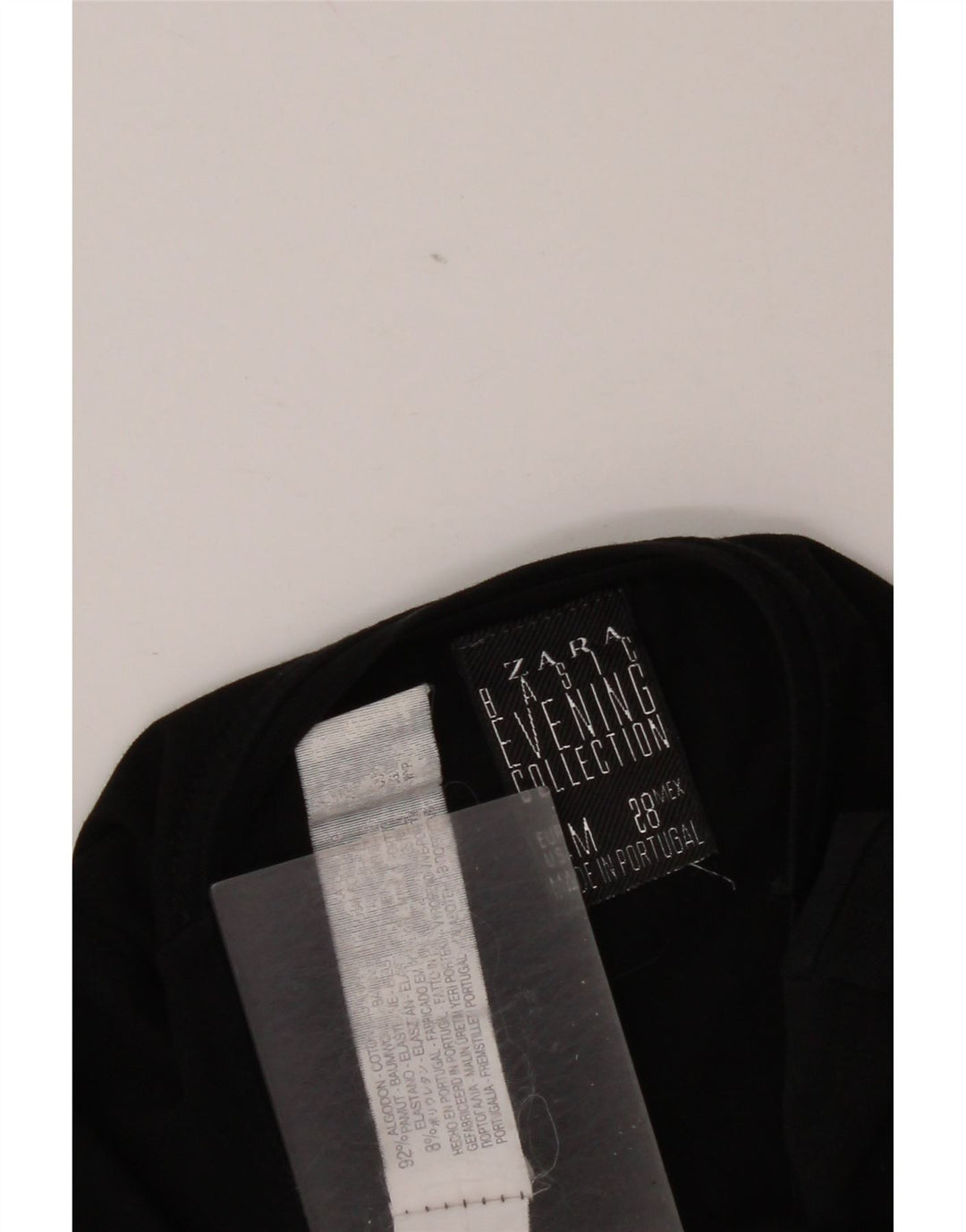 Zara Grafisk T-Shirt Top UK 12 Medium Sort Bomuld