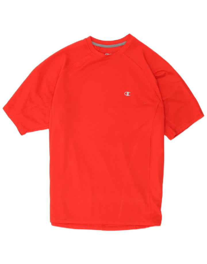 Champion Herre T-Shirt Top Stor Rød Polyester