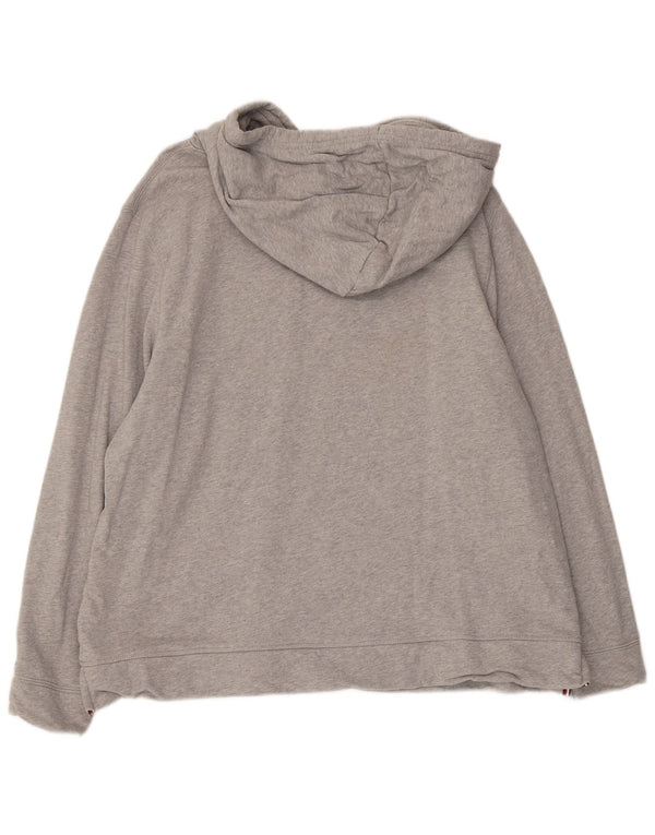 Tommy Hilfiger Mens Graphic Hoodie Jumper 2XL Grey Cotton