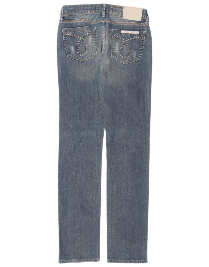 Calvin Klein Dame Straight Jeans W26 L31 Blå Bomuld