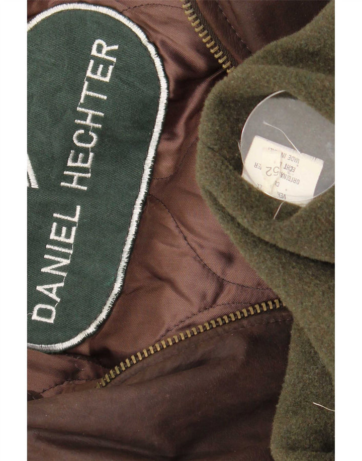 Daniel Hechter Herre Læder Windbreaker Jacket IT 52 XL Brun
