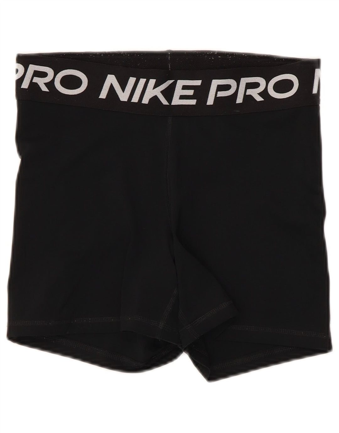 Nike Dame Dri Fit grafiske sportsshorts UK 12 Medium Sort Polyester