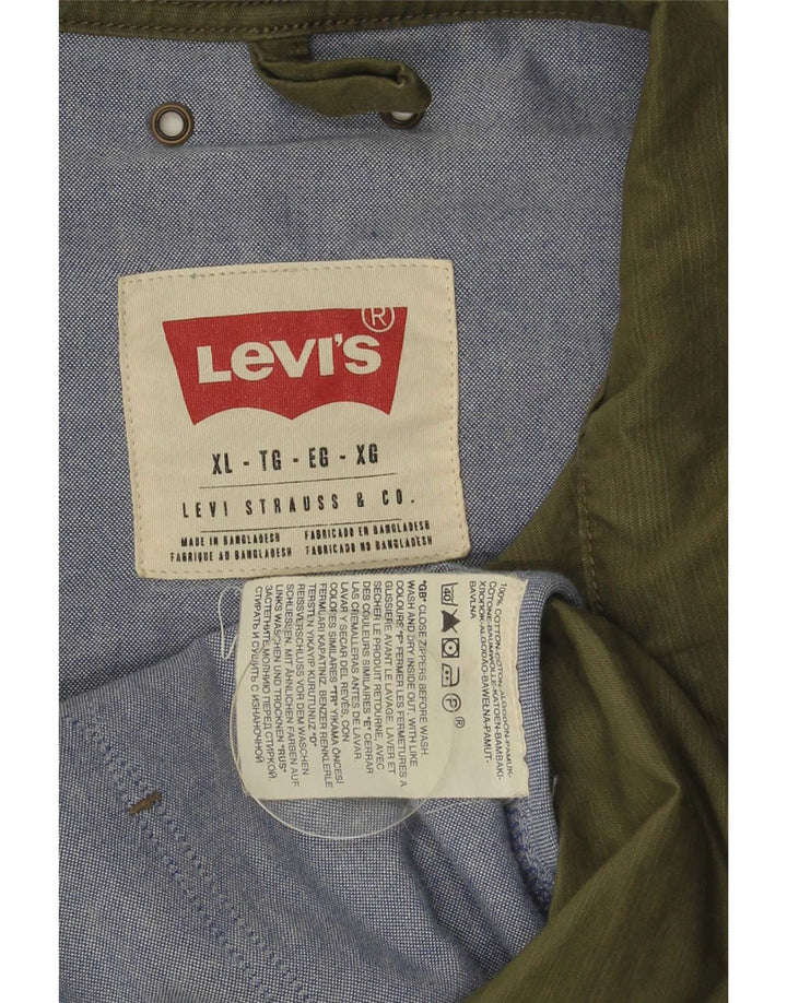 Levi's Herre Utility Jacket UK 42 XL Khaki Cotton