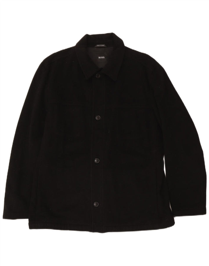 Hugo Boss Herre Utility Jacket EU 54 2XL Sort Uld