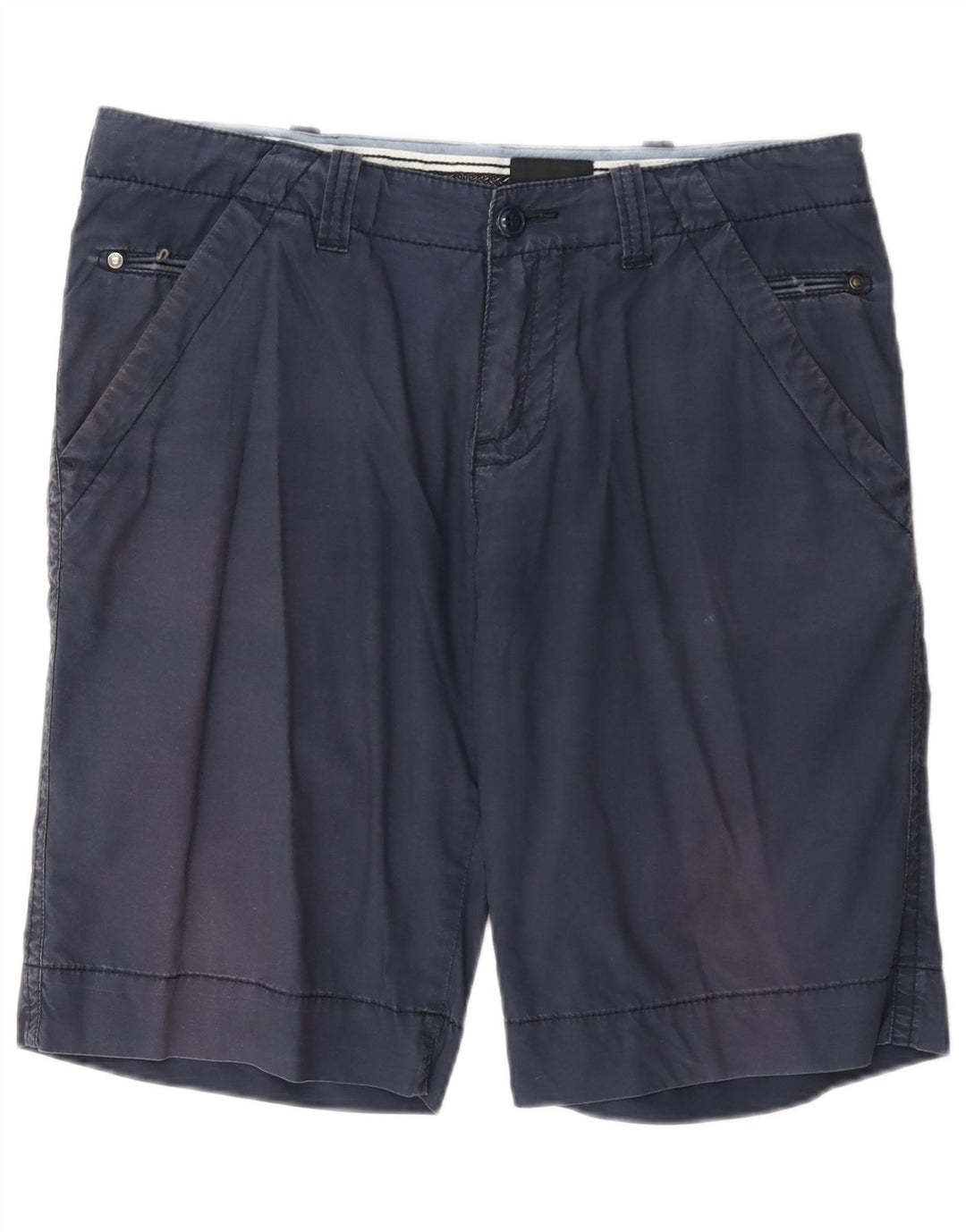 Calvin Klein Herre Chino Shorts W32 Medium Navyblå Bomuld