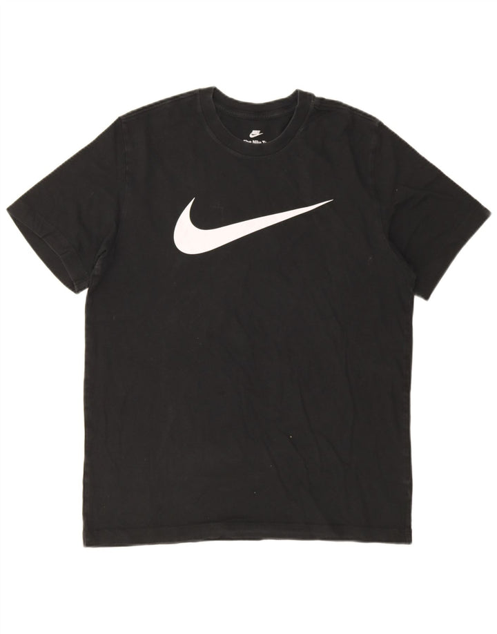 Nike Herre grafisk T-shirt Top Medium Sort Bomuld