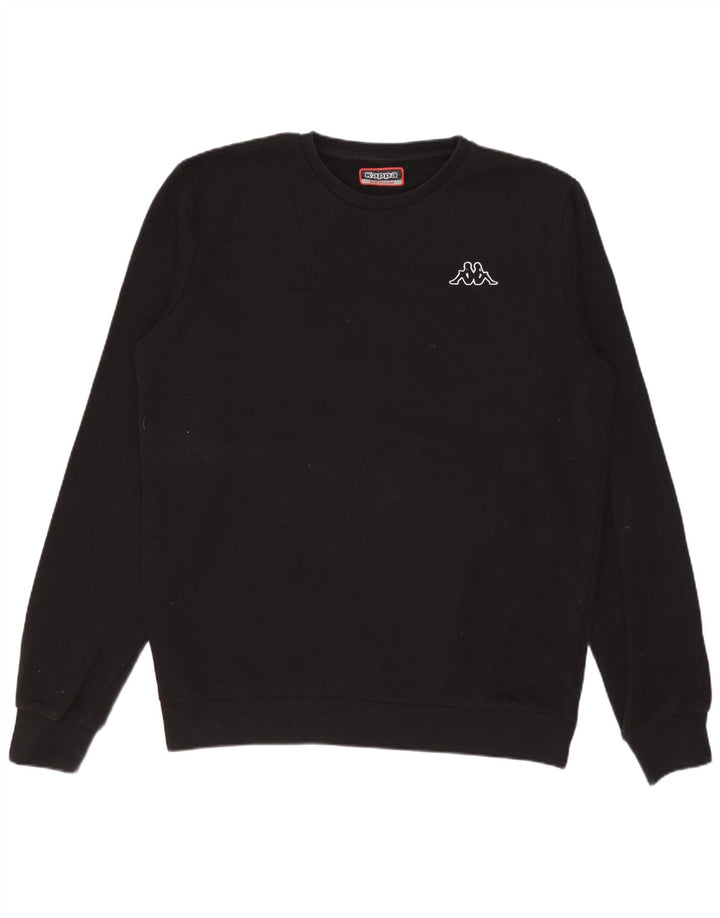 Kappa Herre sweatshirt Jumper Medium Sort Bomuld