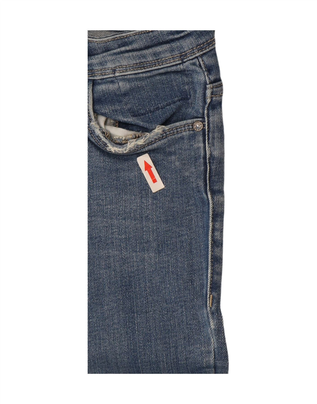 Zara Dame Flared Jeans EU 34 2XS W24 L37 Blå Bomuld