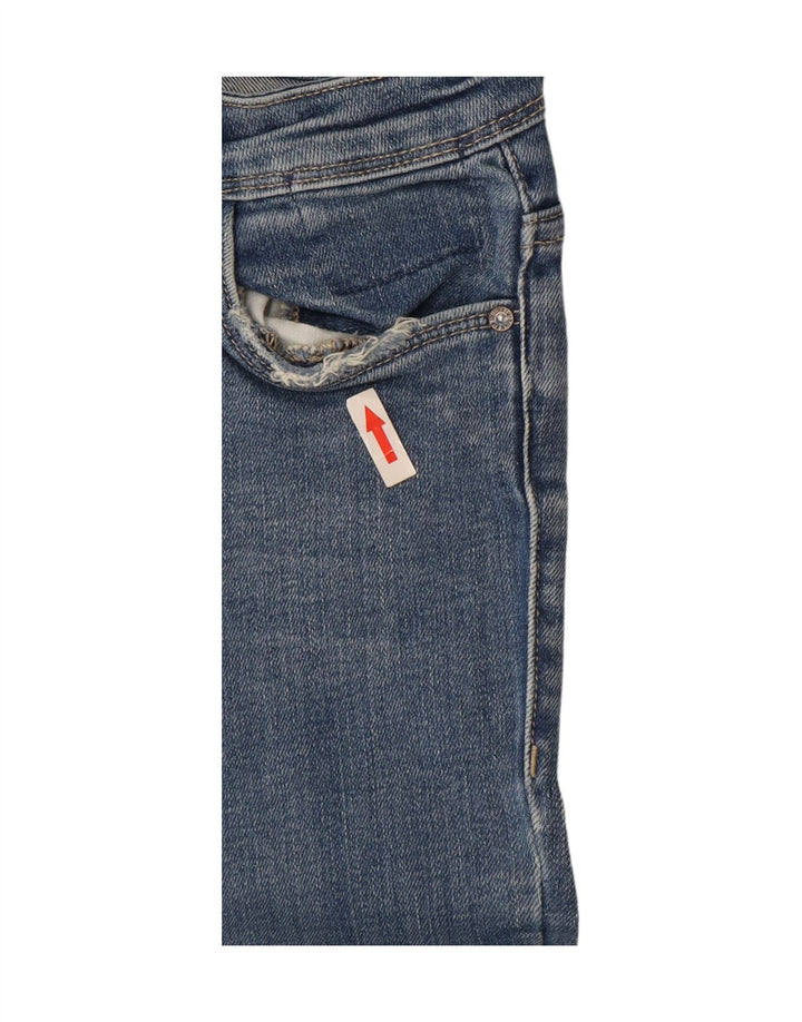 Zara Dame Flared Jeans EU 34 2XS W24 L37 Blå Bomuld