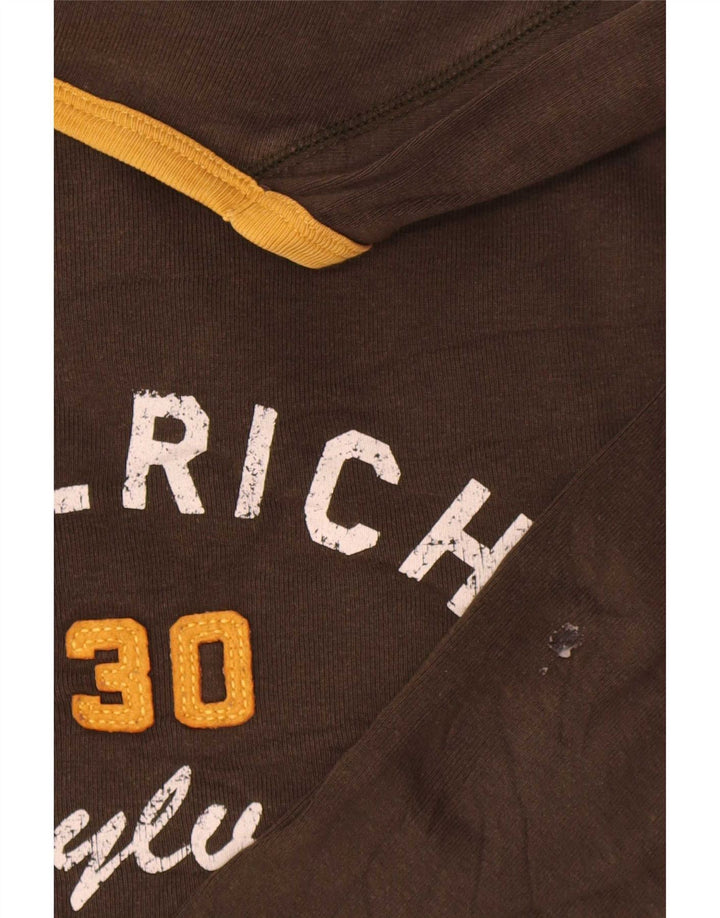 Woolrich Herre grafisk top langærmet 2XL brun bomuld