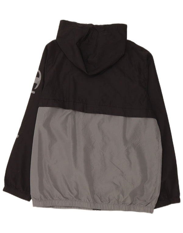 CHAMPION Grafisk træningsdragt topjakke til kvinder UK 14 Stor sort farveblok