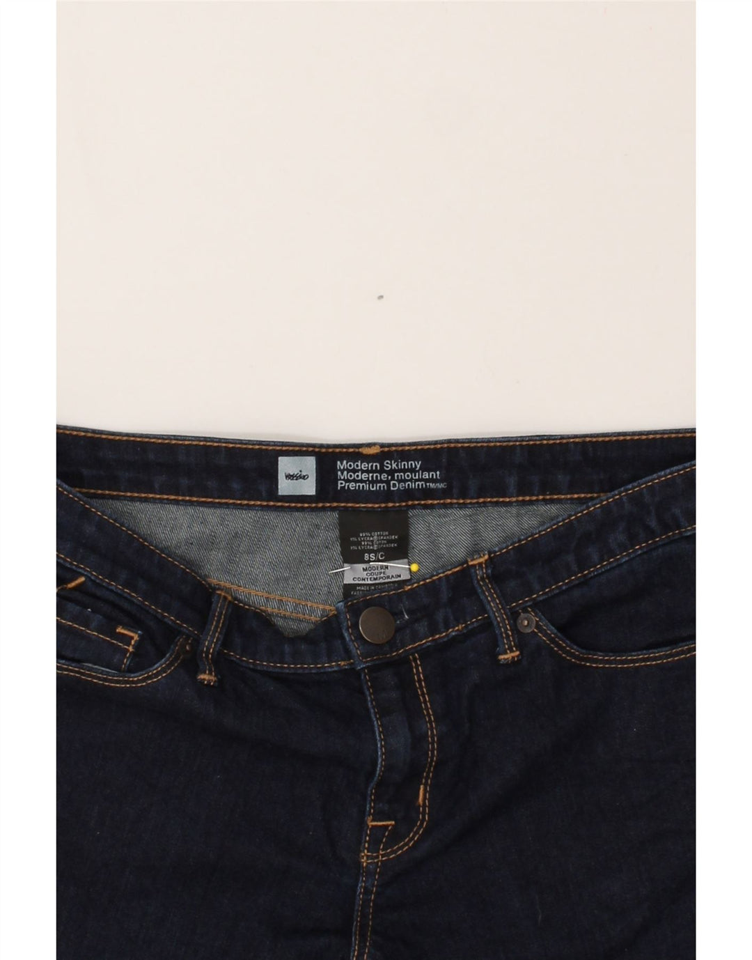 MOSSIMO Womens Modern Skinny Jeans US 8 Medium W30 L29  Navy Blue Vintage Mossimo and Second-Hand Mossimo from Messina Hembry 