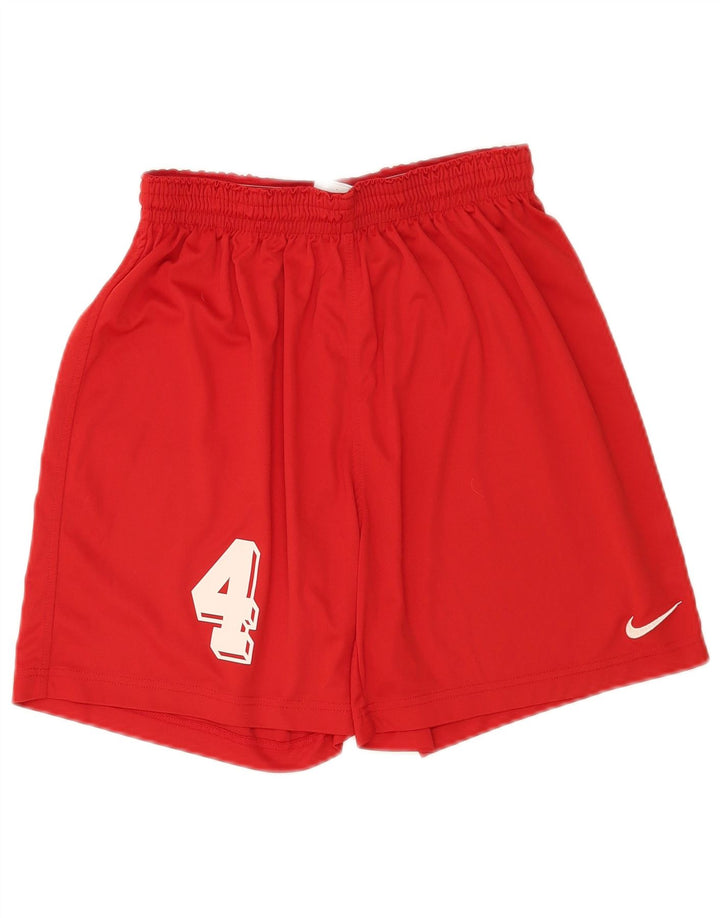 Nike Herre grafiske sportsshorts store røde polyester