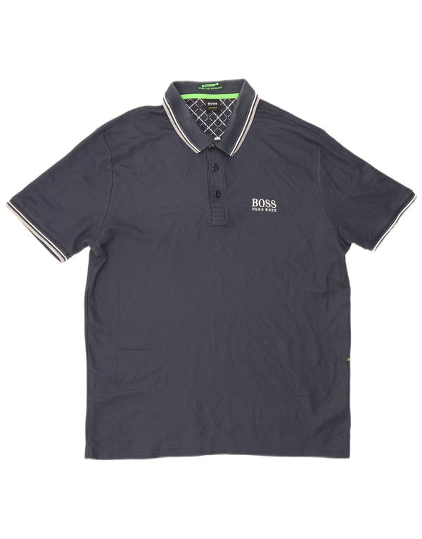 Hugo Boss herre poloshirt XL marineblå bomuld