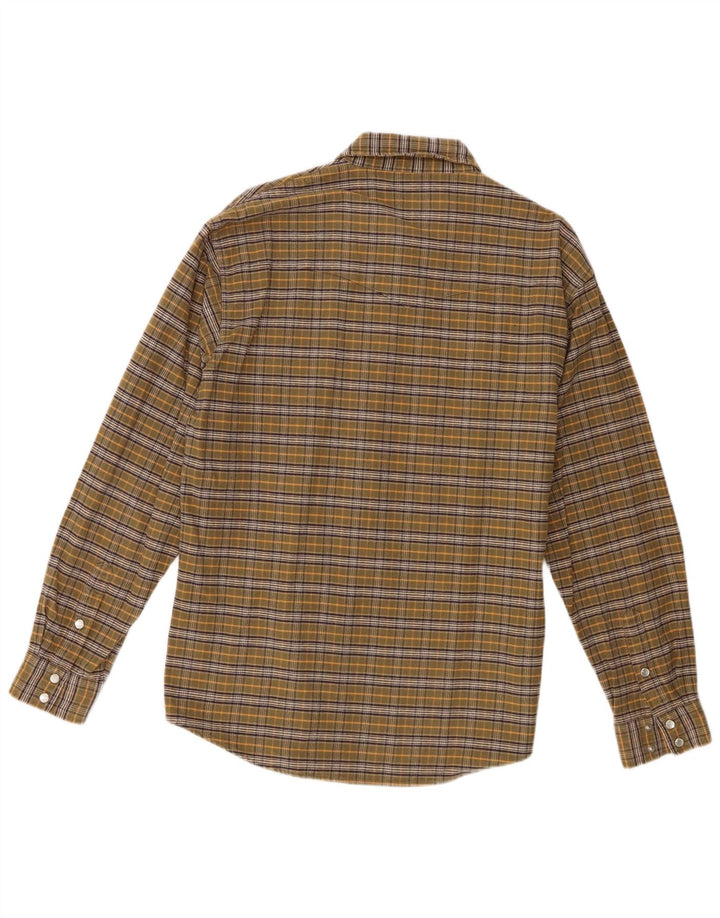 Wrangler Herre Flanelskjorte Stor Khaki Ternet Bomuld