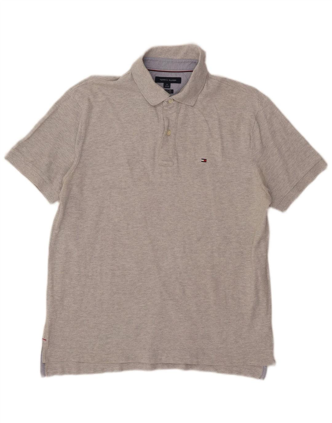Tommy Hilfiger Herre Classic Fit Polo Shirt Medium Grey Bomuld
