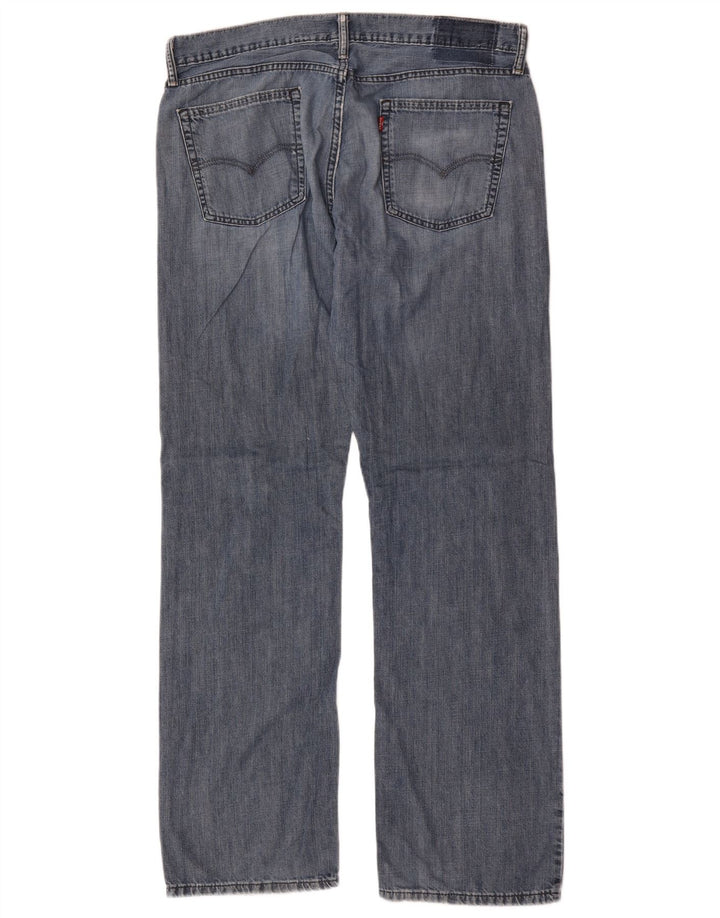Levi's lige jeans til kvinder W36 L34 blå bomuld