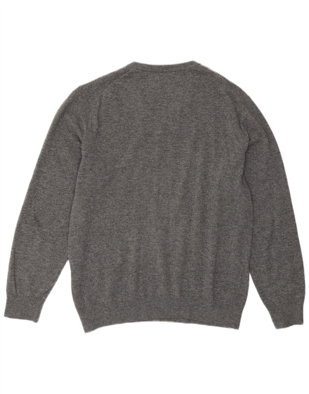 GANT Herre V-hals sweater XL Grå lammeuld