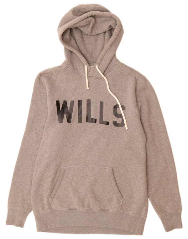 JACK WILLS Grafisk hættetrøje til mænd XS Grå bomuld