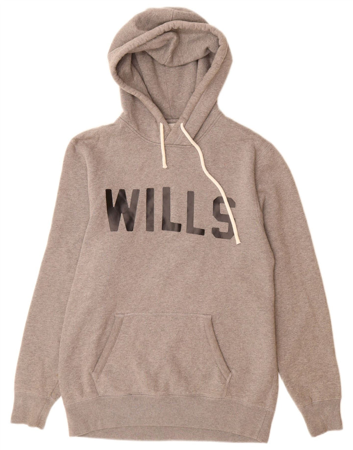 JACK WILLS Grafisk hættetrøje til mænd XS Grå bomuld