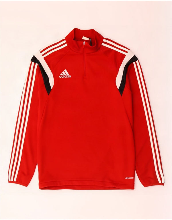 Adidas Herre Climacool Pullover Træningsdragt Top Medium Rød Colourblock