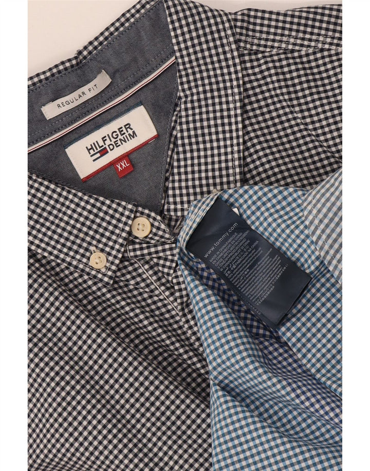 Tommy Hilfiger Herre Regular Fit skjorte 2XL Multifarvet Gingham Bomuld