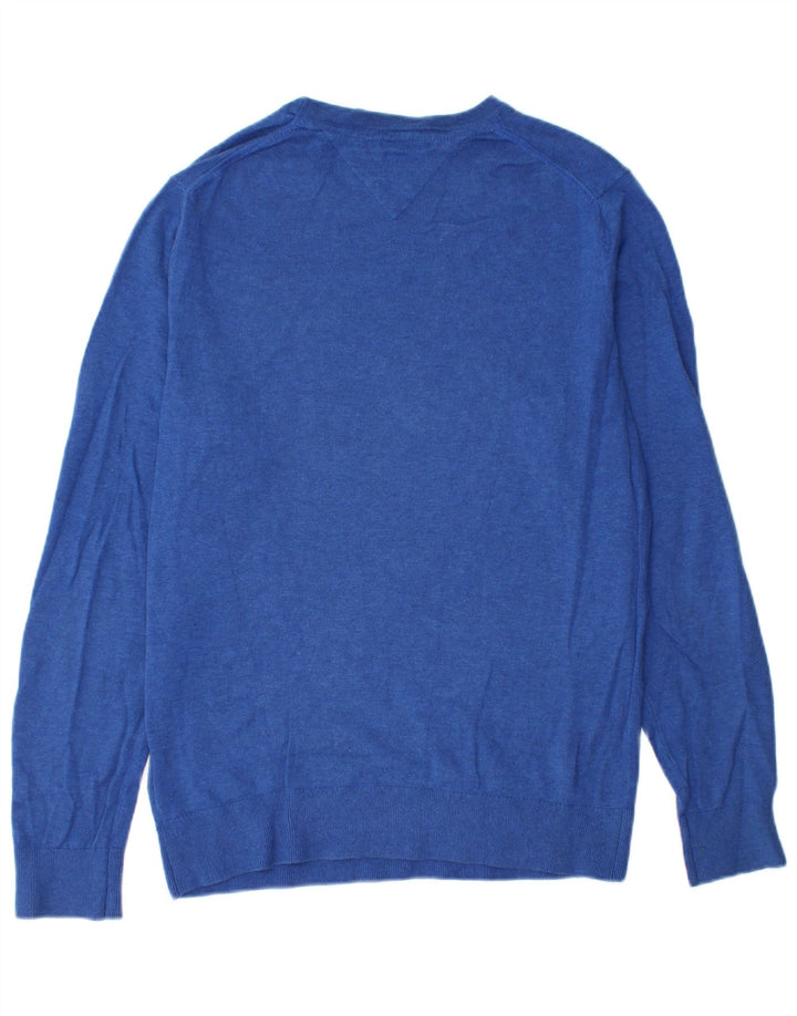 Tommy Hilfiger Herre Crew Neck sweater mellemblå bomuld