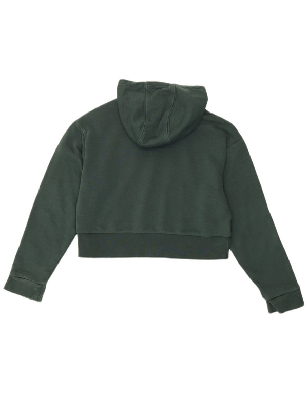 Adidas Girls Graphic Crop Hoodie Jumper 11-12 år Grøn Bomuld