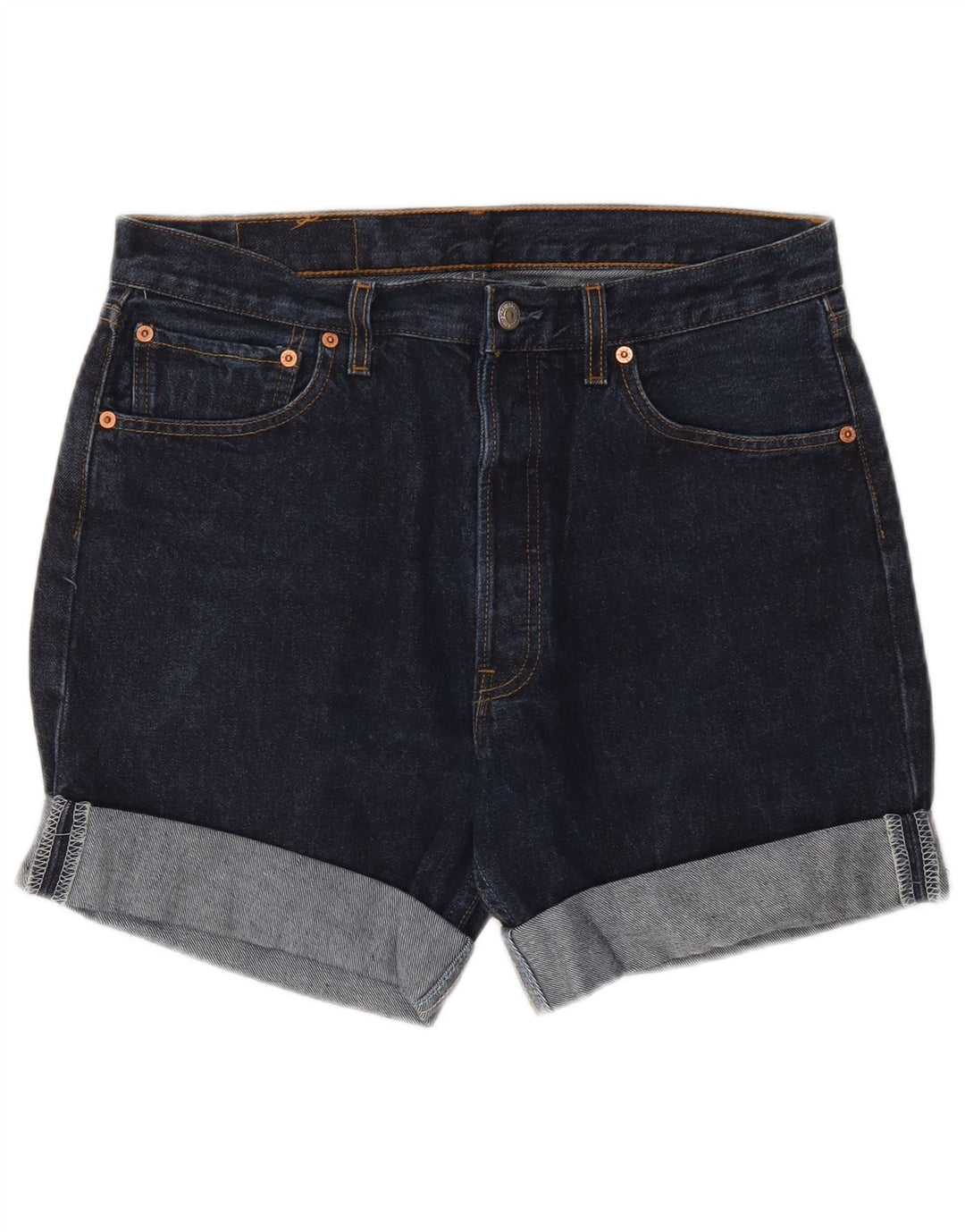 Levi's Herre 501 denimshorts W34 Large Navy Blue