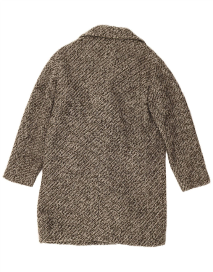 Jigsaw Dame Oversized Dobbeltradet Frakke UK 6 XS Grå Akryl