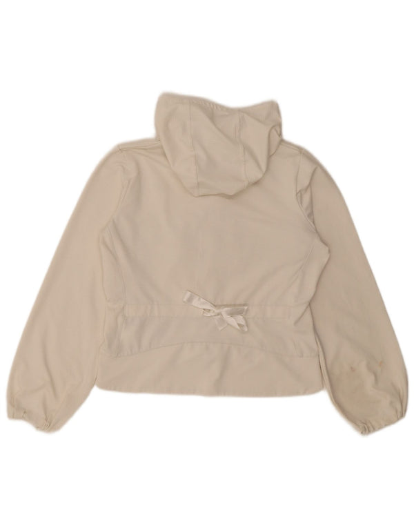 Nike Womens Crop Træningsdragt med hætte Topjakke UK 10/12 Medium White